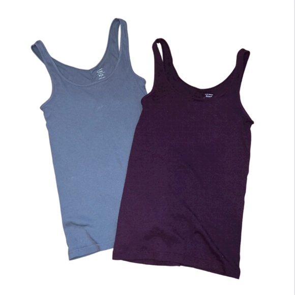 Old Navy Tops 2 Pack Core Ribbed Tanks Poshmark